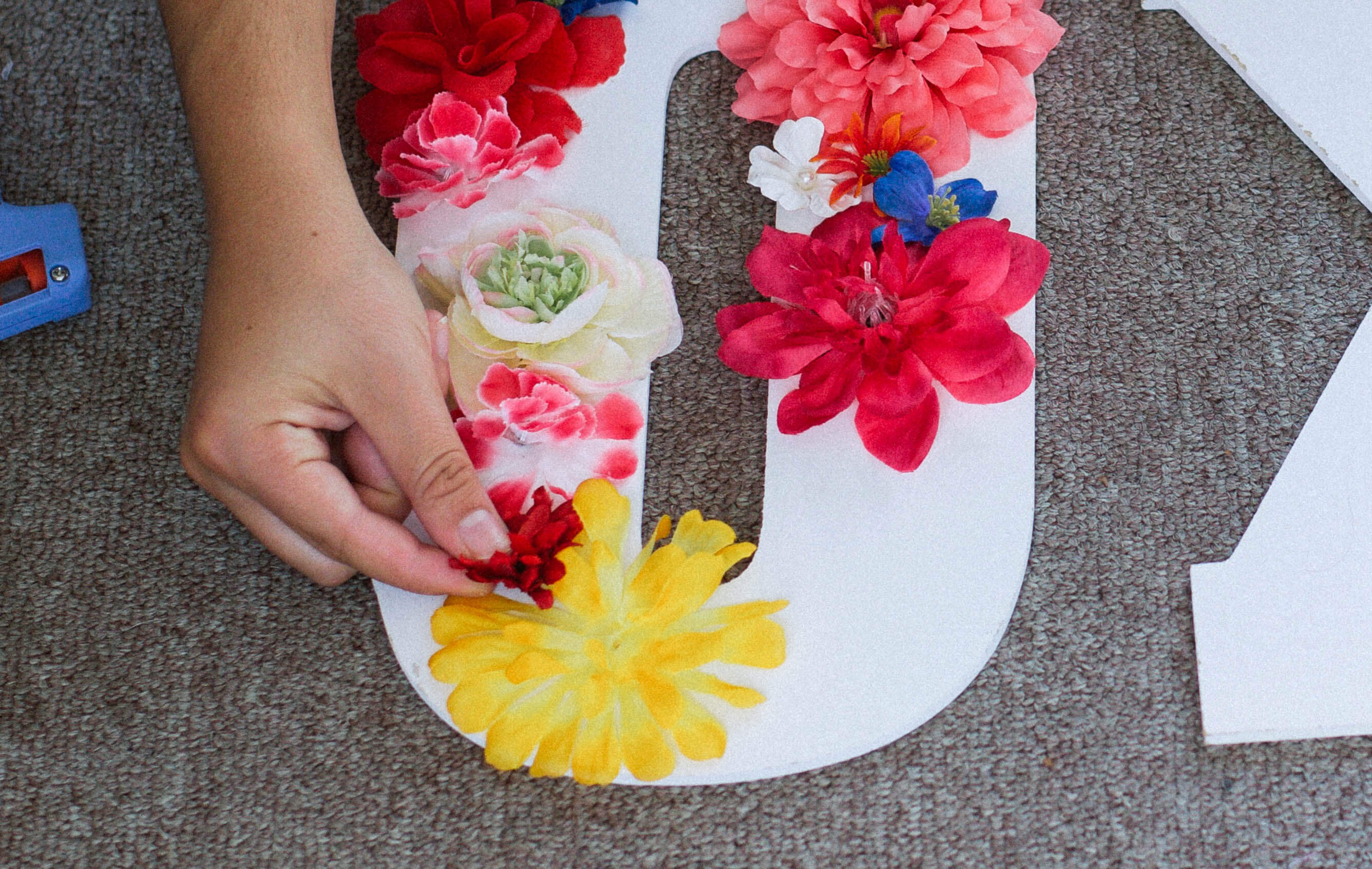 Flower Letter DIY Sincerely Katerina