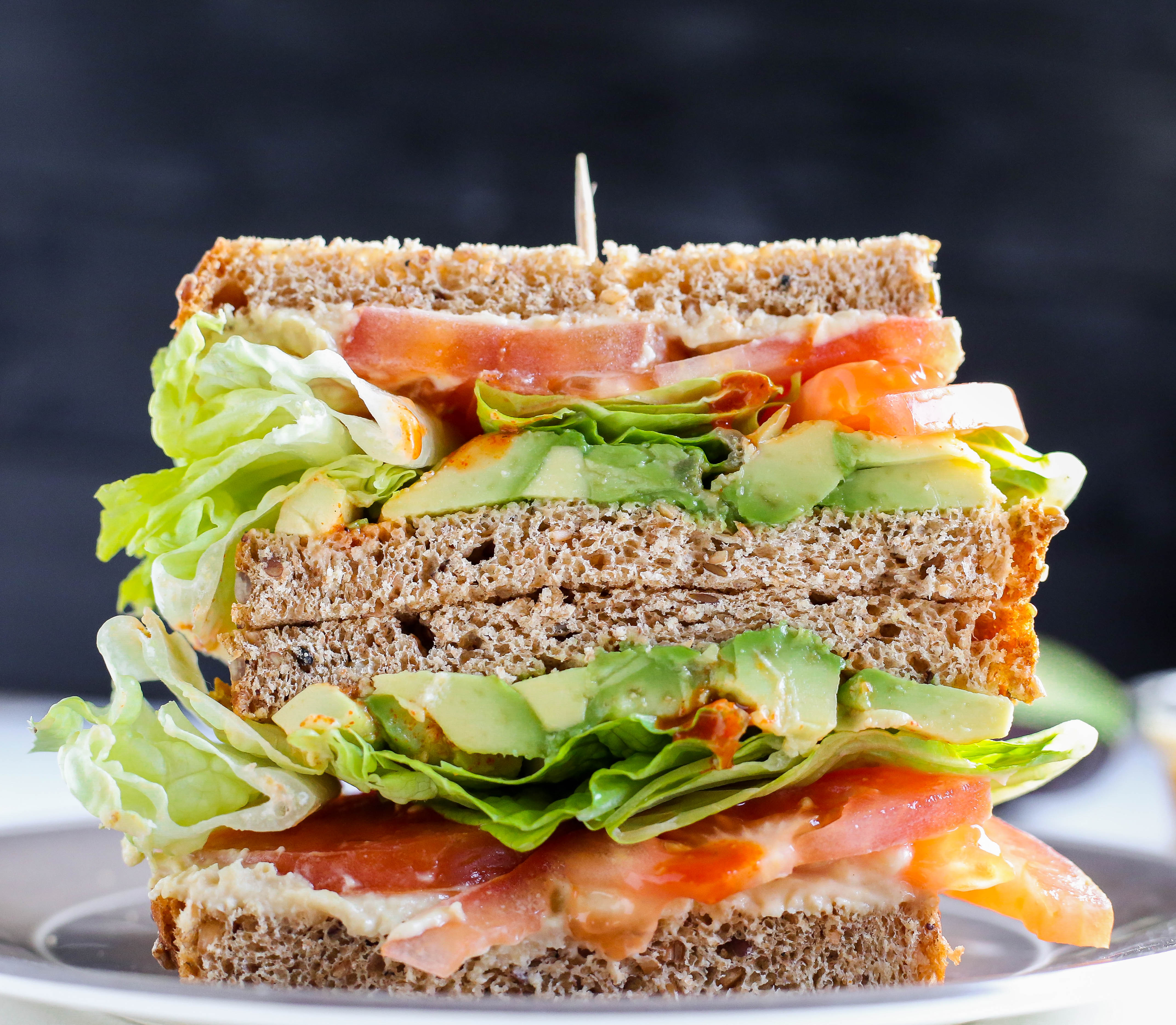 Smashed Avocado Hummus Sandwich Sincerely Katerina