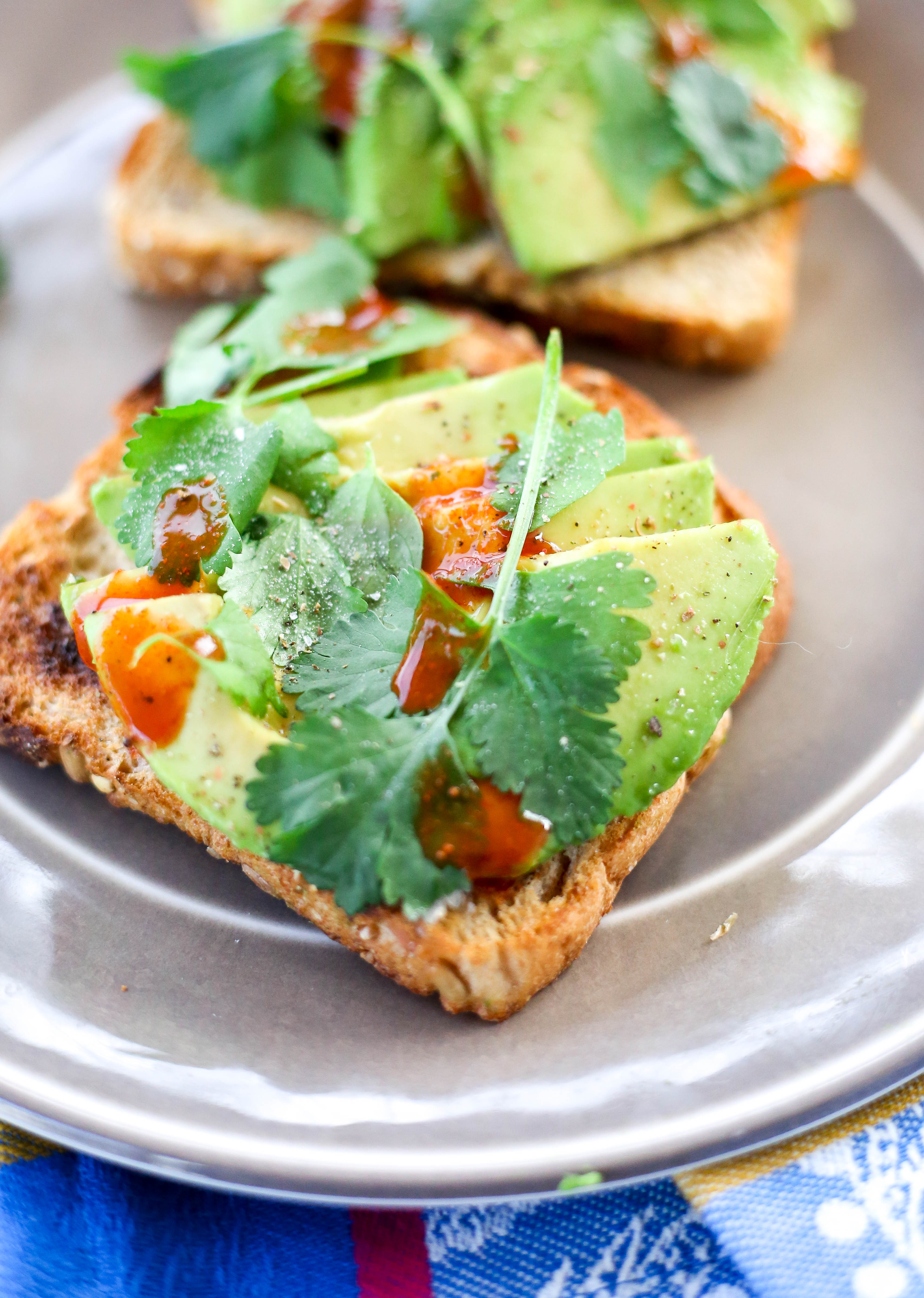 Spicy Cilantro Avocado Toast Sincerely Katerina